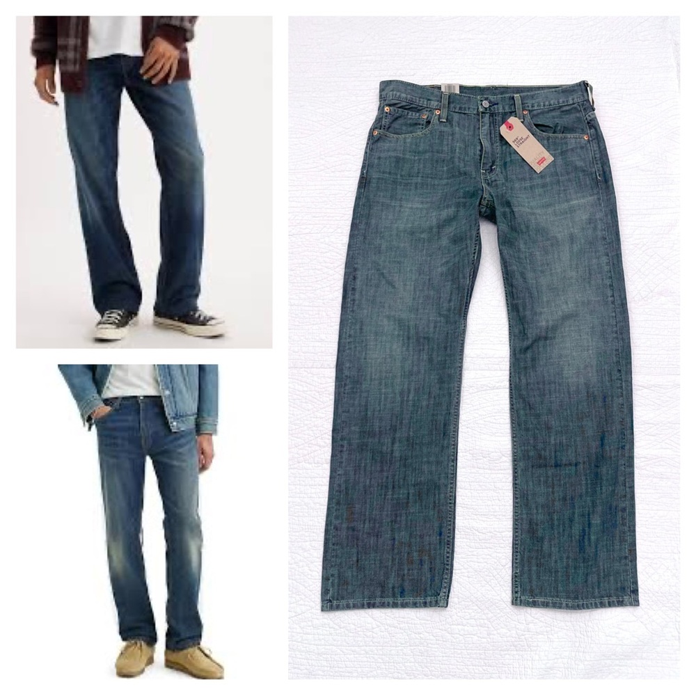 NWT LEVI’S Mens Jeans 569 Loose Straight Fit 33x32